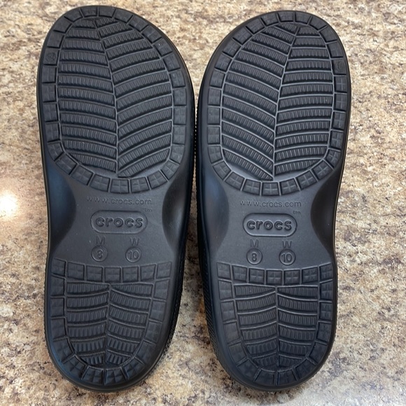 CROCS Baja Slide On Iconic Sandals. Unisex W10 M8. Black. New Condition - Picture 12 of 13